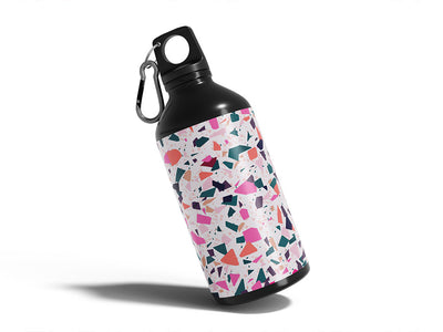 confetti terrazzo stone Water Bottle DIY Stickers