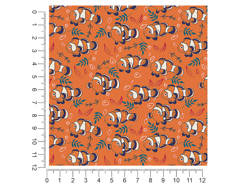confused clownfish salt water 1ft x 1ft Craft Sheets
