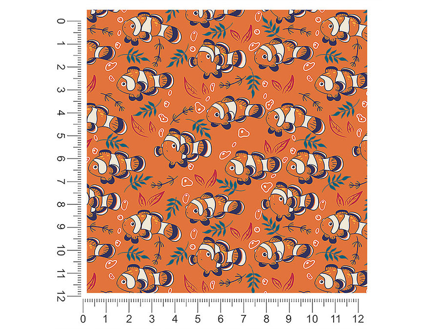 confused clownfish salt water 1ft x 1ft Craft Sheets