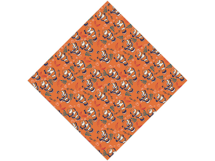 Confused Clownfish Marine Life Vinyl Wrap Pattern