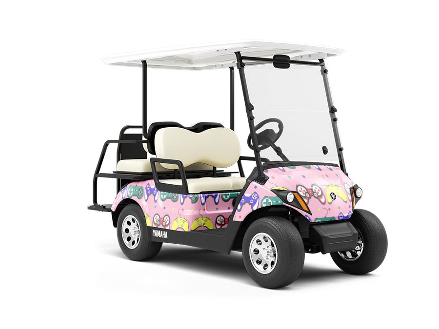 Console Control Gaming Wrapped Golf Cart