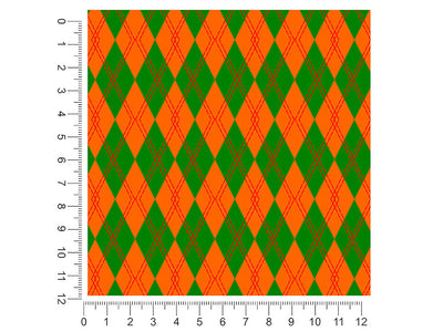 construction ahead argyle 1ft x 1ft Craft Sheets