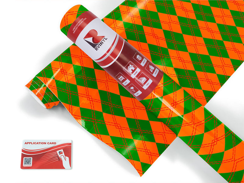 construction ahead argyle Craft Vinyl Roll