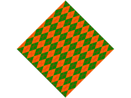 Construction Ahead Argyle Vinyl Wrap Pattern