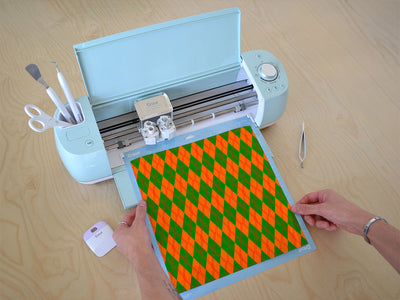 construction ahead argyle Cricut Compatible Vinyl