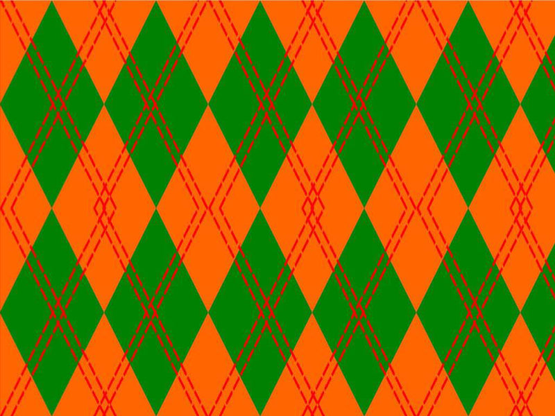Construction Ahead Argyle Vinyl Wrap Pattern~Rwraps Series 914 Digitally Printed Vinyl Wrap~0