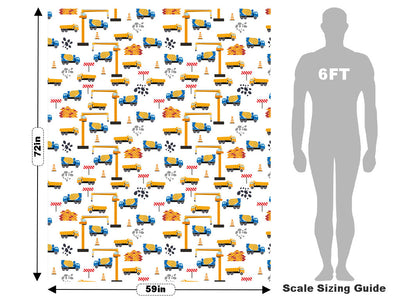 Construction Time Cityscape Vehicle Wrap Scale~Rwraps Series 914 Construction Time Cityscape Measurements~2