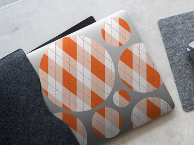 construction vest argyle DIY Laptop Stickers