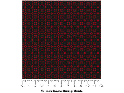 Contained Bloodlust Gothic Vinyl Film Pattern Size 12 inch Scale~Rwraps Contained Bloodlust Gothic Sizing Chart~2