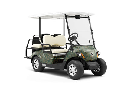 Contaminated Forest Rust Wrapped Golf Cart