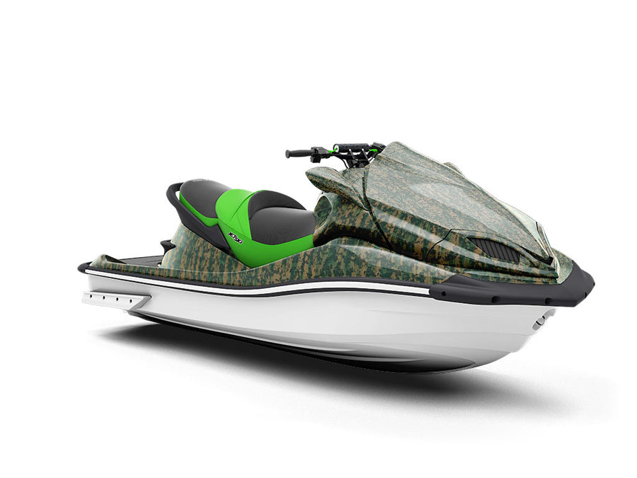 Contaminated Forest Rust Jet Ski Vinyl Customized Wrap