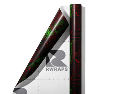 Contrasting Connections Technology Wrap Film Sheets~Rwraps Series 914 Contrasting Connections Technology Scrolled Sheet~4