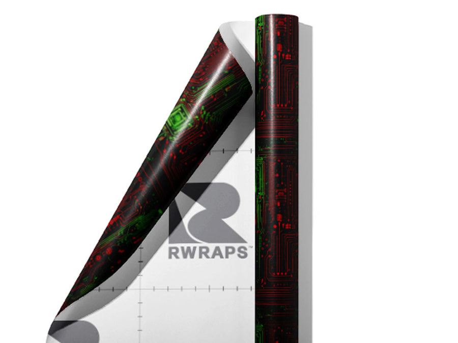 Contrasting Connections Technology Wrap Film Sheets~Rwraps Series 914 Contrasting Connections Technology Scrolled Sheet~4