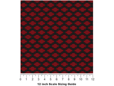 Controlled Hunger Gothic Vinyl Film Pattern Size 12 inch Scale~Rwraps Controlled Hunger Gothic Sizing Chart~2