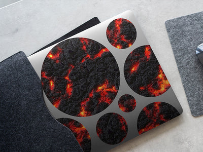 converging tectonic lava DIY Laptop Stickers