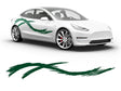 3M Dark Green Convolution Body Graphic~Full Side Auto Decal Kit~0