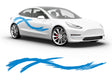 3M Light Blue Convolution Body Graphic~Full Side Auto Decal Kit~0