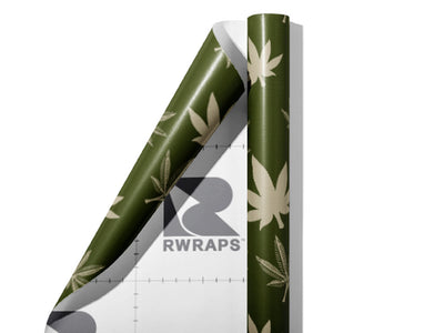 Cool Cannabanoid Cannabis Wrap Film Sheets~Rwraps Series 914 Cool Cannabanoid Cannabis Scrolled Sheet~3