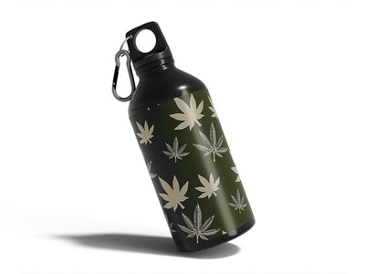 cool cannabanoid cannabis Water Bottle DIY Stickers