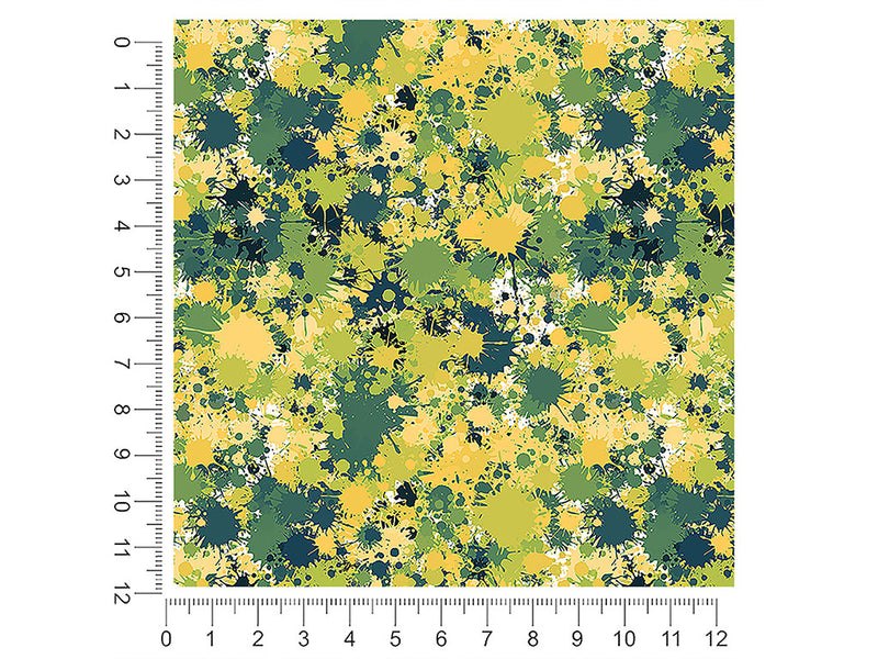 cool chameleon paint splatter 1ft x 1ft Craft Sheets