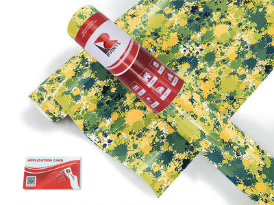 cool chameleon paint splatter Craft Vinyl Roll