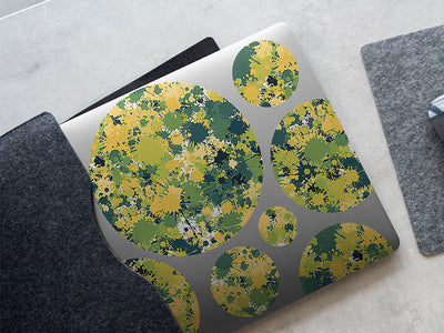 cool chameleon paint splatter DIY Laptop Stickers