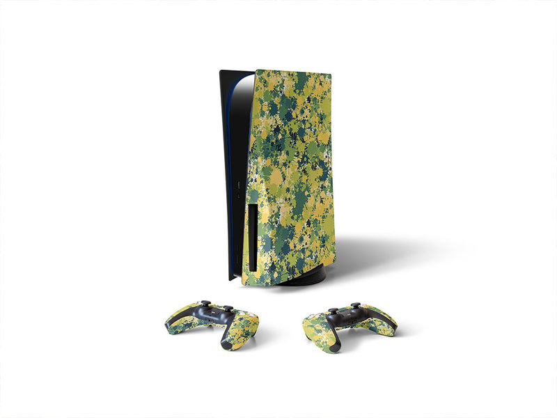 cool chameleon paint splatter Sony PS5 DIY Skin
