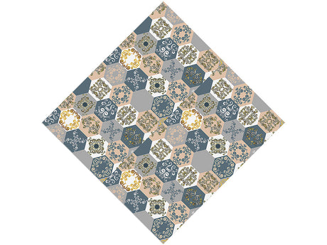 Cool Hexagonal Tile Vinyl Wrap Pattern