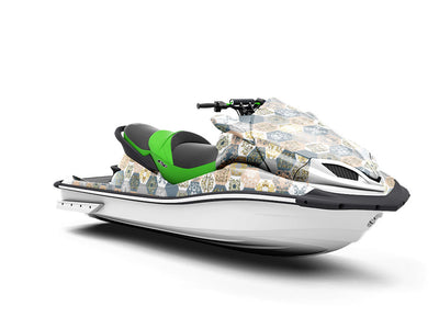Cool Hexagonal Tile Jet Ski Vinyl Customized Wrap