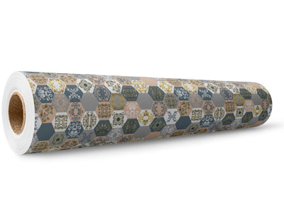 Cool Hexagonal Tile Wrap Film Wholesale Roll~Rwraps Series 914 Digitally Printed Vinyl Roll~5