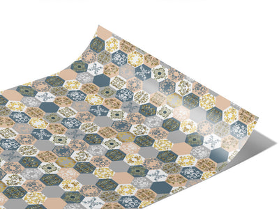 Cool Hexagonal Tile Vinyl Wraps~Rwraps Series 914 Digitally Printed Vinyl Wrap~1