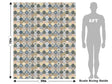 Cool Hexagonal Tile Vehicle Wrap Scale~Rwraps Series 914 Cool Hexagonal Tile Measurements~2