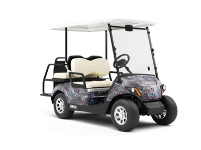Copper Patina Rust Wrapped Golf Cart