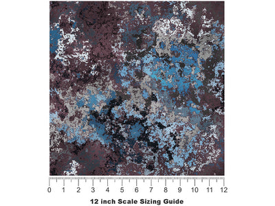 Copper Patina Rust Vinyl Film Pattern Size 12 inch Scale~Rwraps Copper Patina Rust Sizing Chart~3
