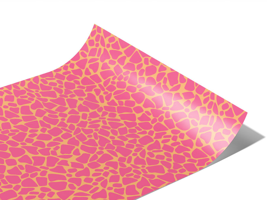 Coral  Cobblestone Vinyl Wraps~Rwraps Series 914 Digitally Printed Vinyl Wrap~1