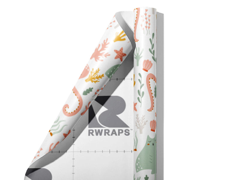 Coral Companions Marine Life Wrap Film Sheets~Rwraps Series 914 Coral Companions Marine Life Scrolled Sheet~3