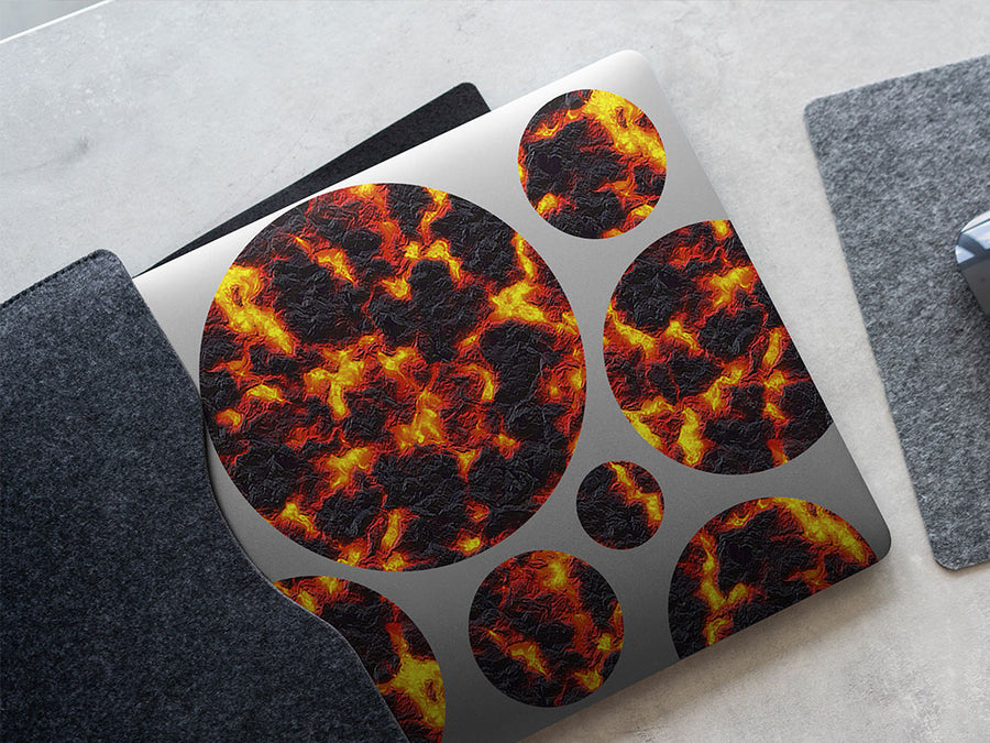 core to crust lava DIY Laptop Stickers