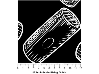 Cork It Alcohol Vinyl Film Pattern Size 12 inch Scale~Rwraps Cork It Alcohol Sizing Chart~2