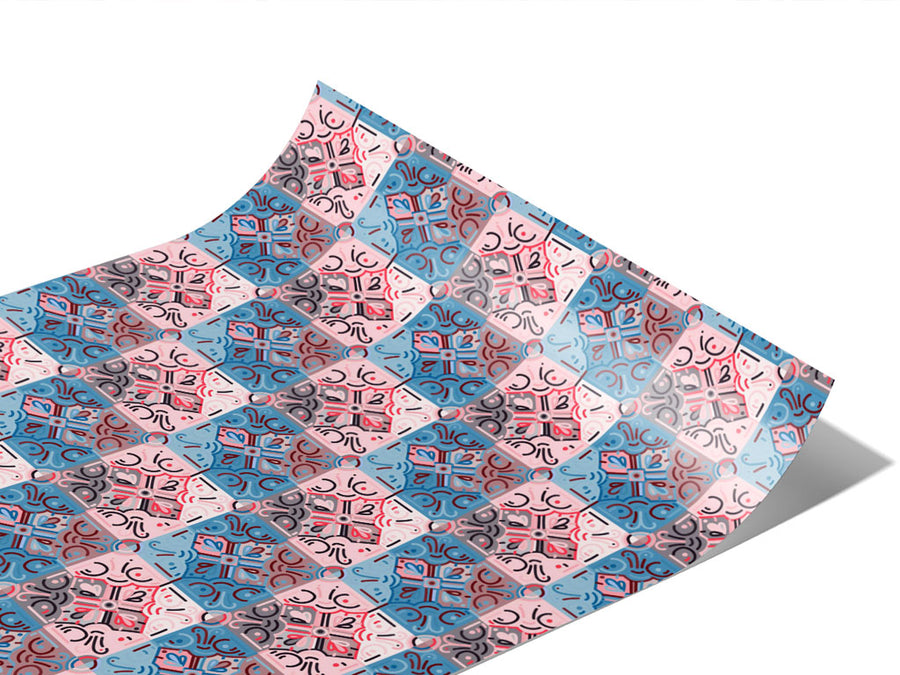 Cornflower Tile Vinyl Wraps~Rwraps Series 914 Digitally Printed Vinyl Wrap~1