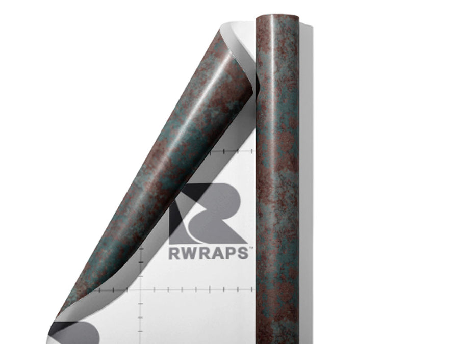 Corroded Sea Rust Wrap Film Sheets~Rwraps Series 914 Corroded Sea Rust Scrolled Sheet~5