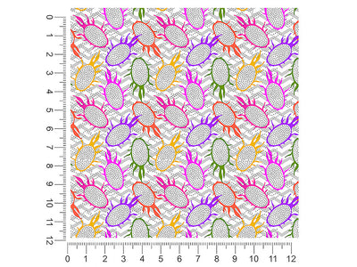 cosmic charlie fruit 1ft x 1ft Craft Sheets