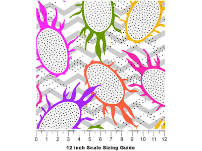 Cosmic Charlie Fruit Vinyl Film Pattern Size 12 inch Scale~Rwraps Cosmic Charlie Fruit Sizing Chart~2