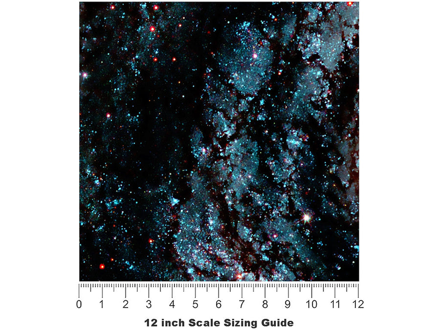 Cosmic Swirly Science Fiction Vinyl Film Pattern Size 12 inch Scale~Rwraps Cosmic Swirly Science Fiction Sizing Chart~2