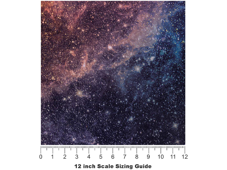 Cosmos Name3 Galaxy Vinyl Film Pattern Size 12 inch Scale~Rwraps Cosmos Name3 Galaxy Sizing Chart~3