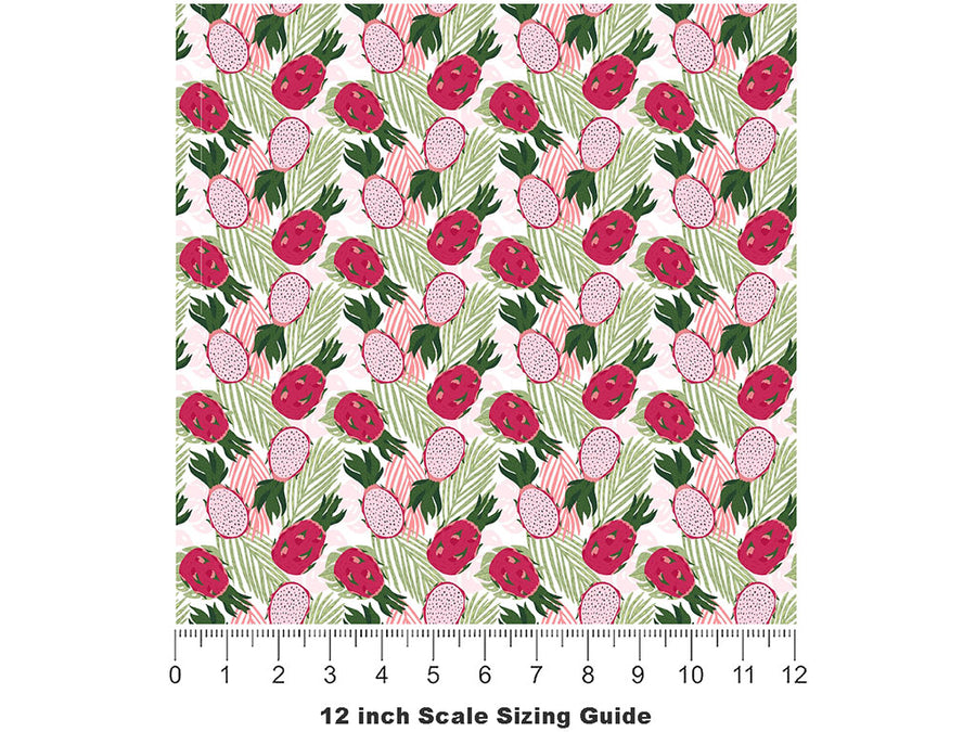 Costa Rican Sunset Fruit Vinyl Film Pattern Size 12 inch Scale~Rwraps Costa Rican Sunset Fruit Sizing Chart~2