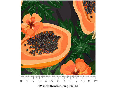 Costa Rican Washington Fruit Vinyl Film Pattern Size 12 inch Scale~Rwraps Costa Rican Washington Fruit Sizing Chart~2