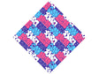 Cotton Candy Bubbled Graffiti Vinyl Wrap Pattern