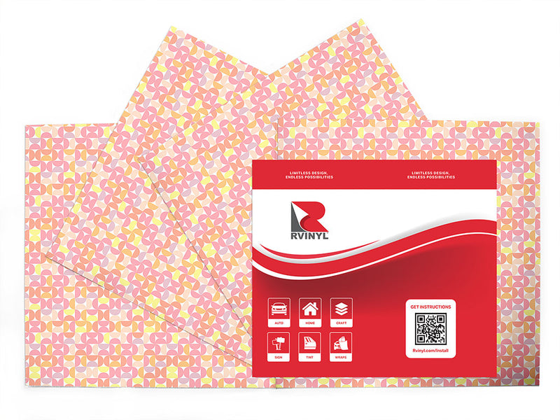 cotton candy mosaic Craft Vinyl Sheet Pack