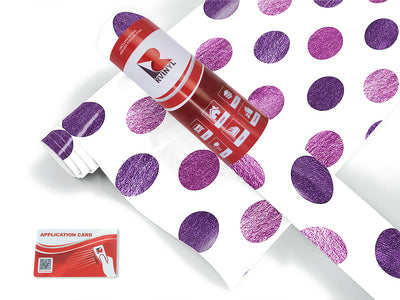 cotton candy polka dot Craft Vinyl Roll