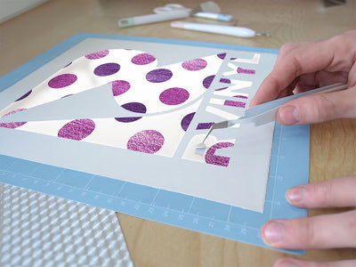 cotton candy polka dot Easy Weed Craft Vinyl